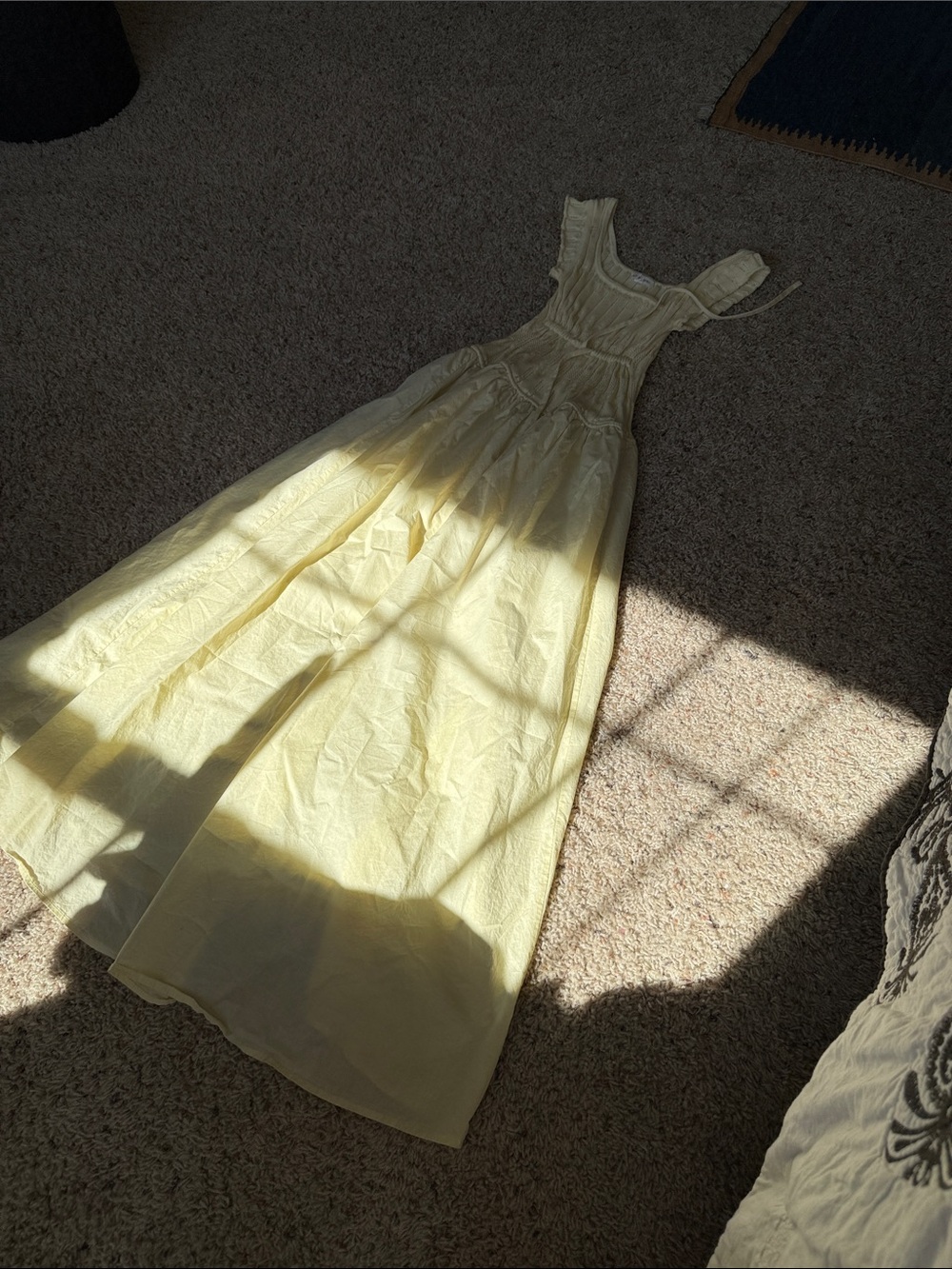 Blu Pepper Pale Yellow Maxi Sundress